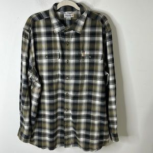 Carhartt Original Fit Men's 100% Cotton Hubbard Flannel Long Sleeve ShirtXL